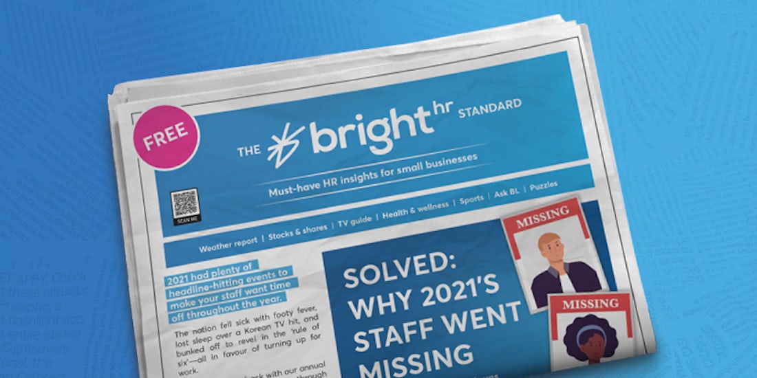 BrightHR’s 2021 staff absence trend report has officially landed! hero image