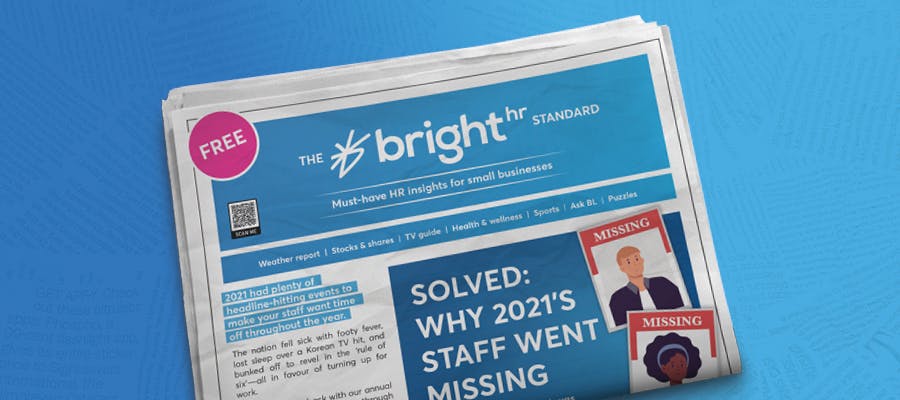 Bright newspaper BrightHR’s 2021 staff absence trend report has officially landed! hero image