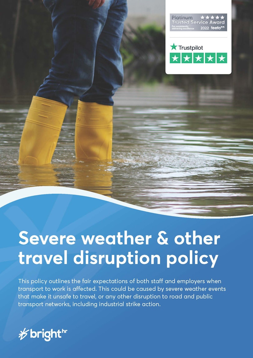 Severe weather policy BrightHR