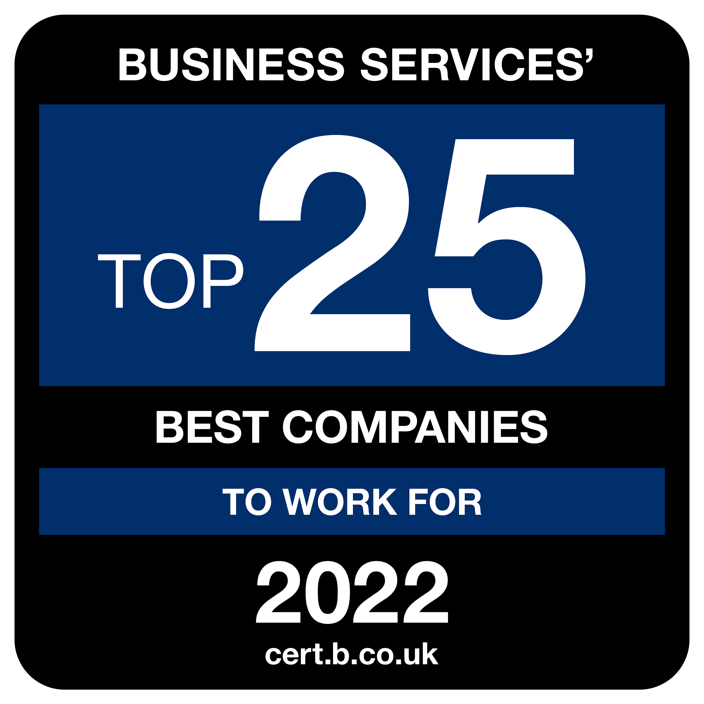 Top 25 Business Services Award 2022