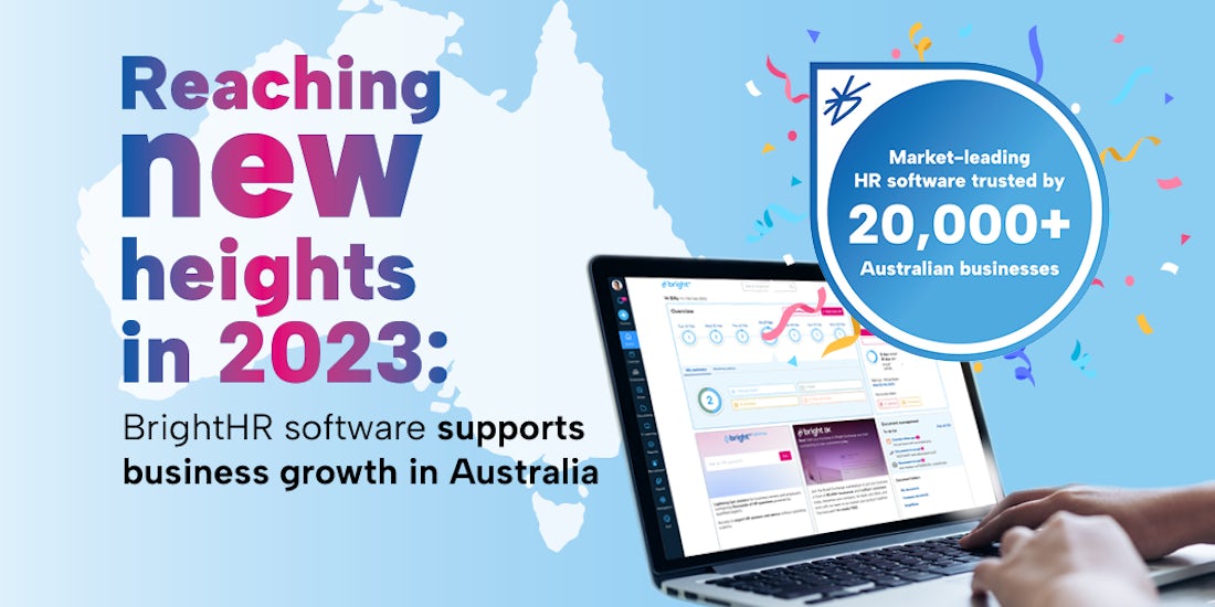 Reaching new heights in 2023: BrightHR software supports business growth in Australia hero image