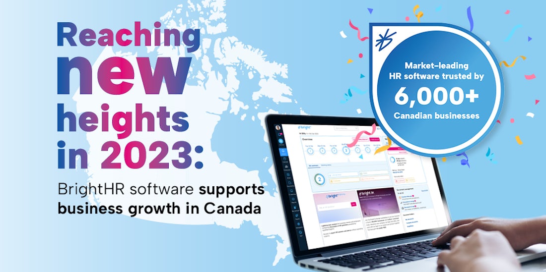 Reaching new heights in 2023: BrightHR software supports business growth in Canada hero image