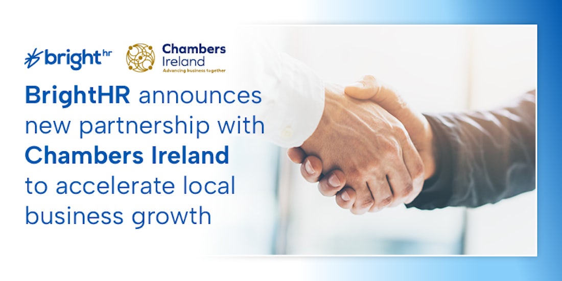 BrightHR partners with Chambers Ireland to accelerate local business growth hero image