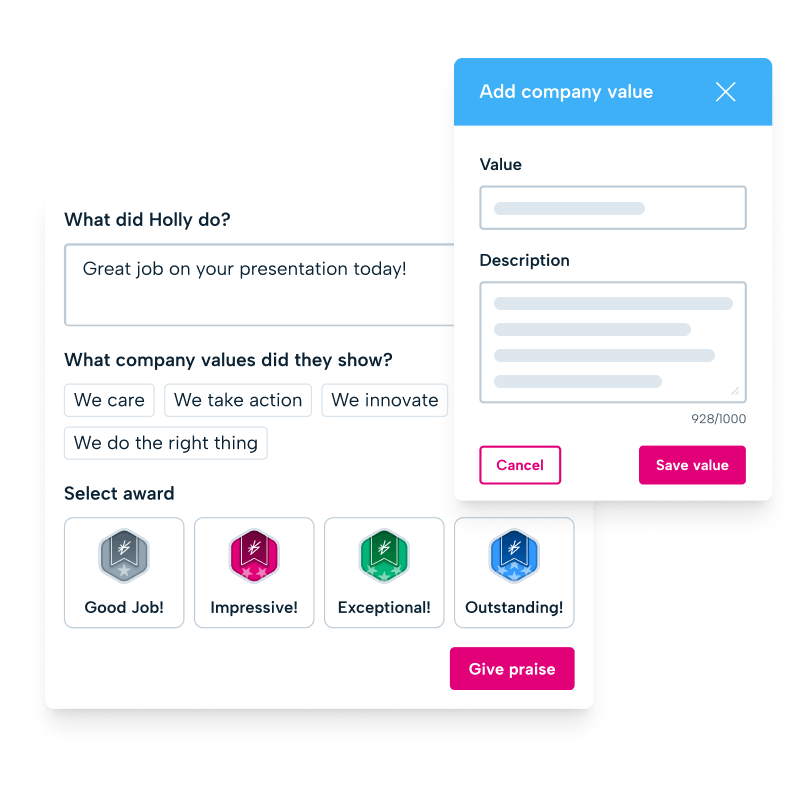 BrightHR employee Praise template BrightHR employee Praise template