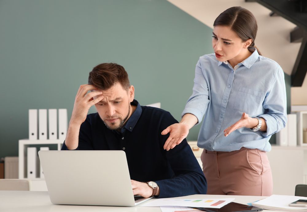 Employee getting annoyed at another one due to the Horn effect