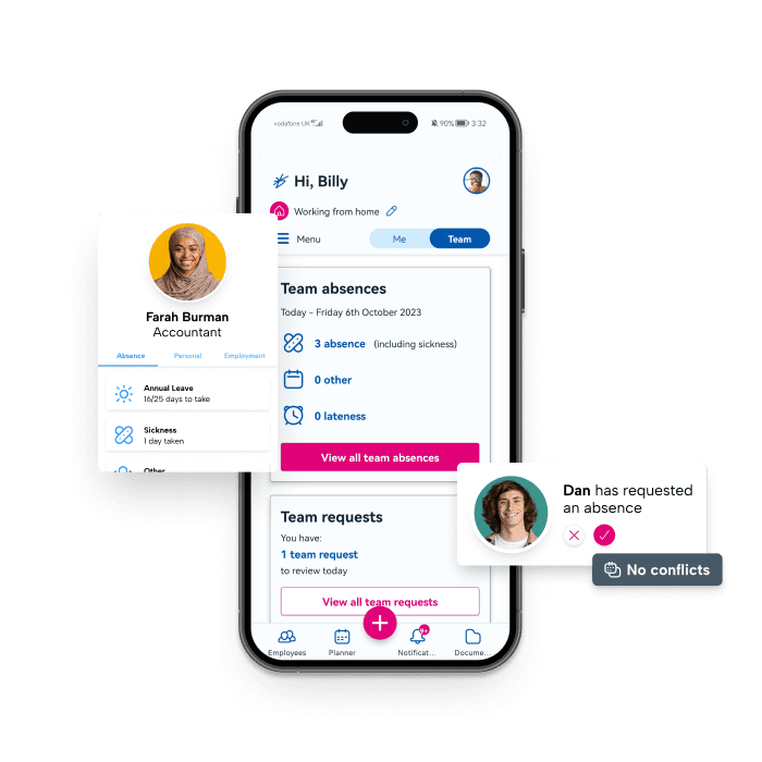 Employee Vacation tracker by BrightHR