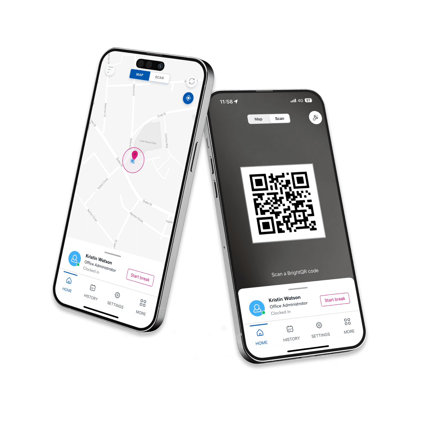 BrightHR's Blip software system for employee time tracking