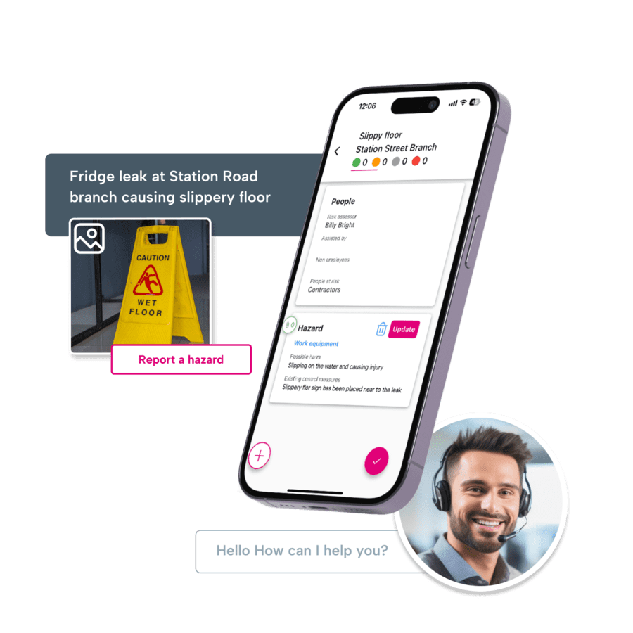 Health and safety risk assessment app