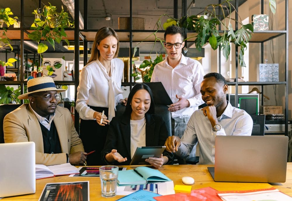 Meeting within the office