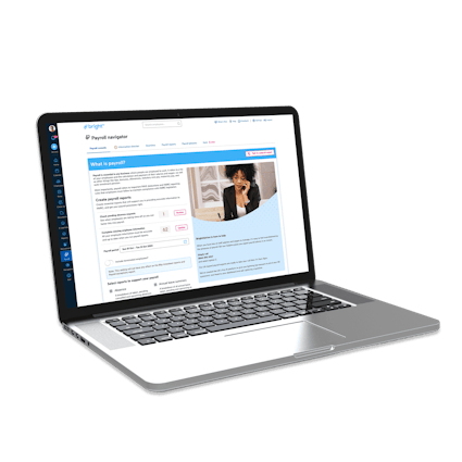 Online Payroll Reporting Tool Payroll navigator software interface from BrightHR