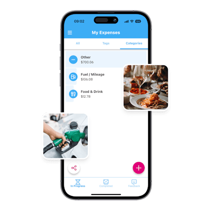 Business expenses app Business expenses app on phone