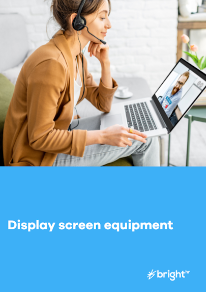 Display screen equipment set up guide