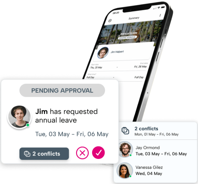 App to track employee vacation leave content image