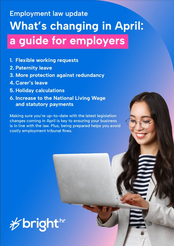 What’s changing in April:  a guide for employers