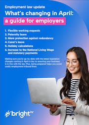 What’s changing in April:  a guide for employers