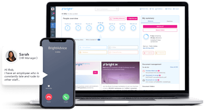 BrightHR software interface