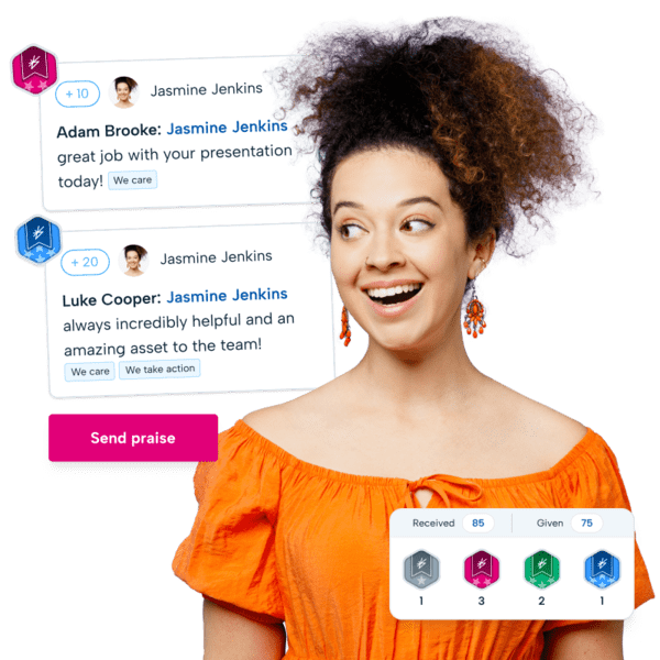 Woman smiling