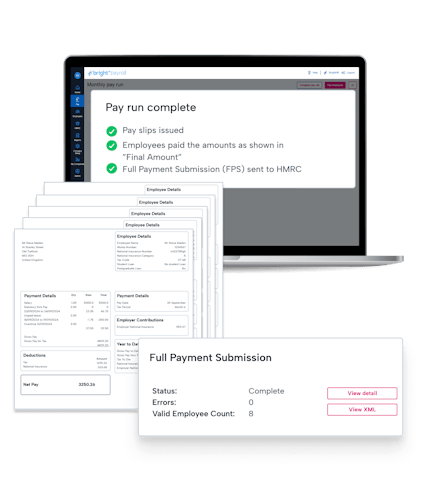 Payroll support Interface from BrightHR