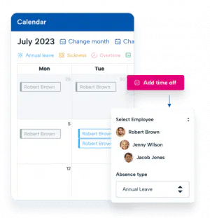 BrightHR's annual leave planner