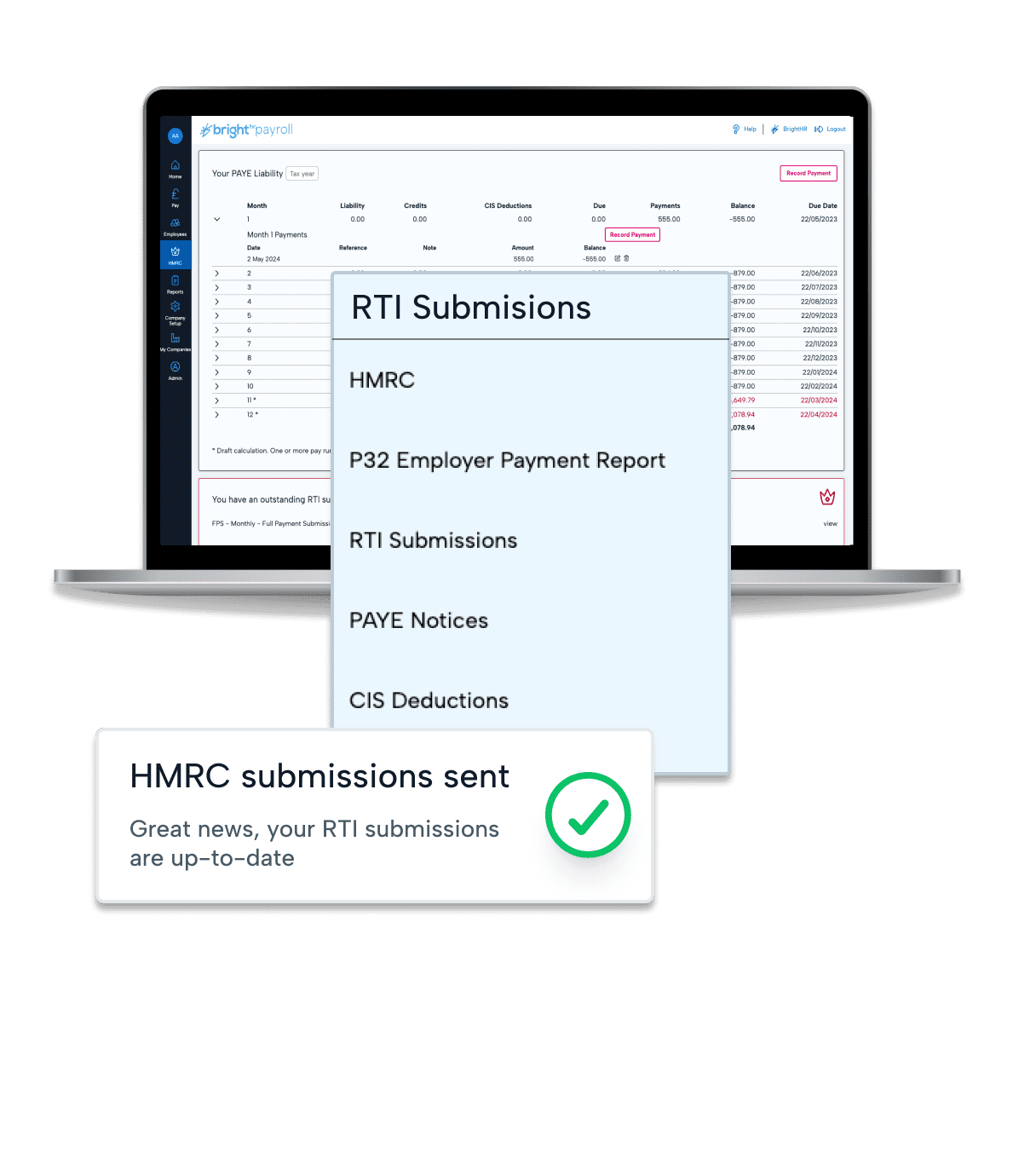 HMRC Payroll reporting from BrightHR HMRC Payroll reporting from BrightHR