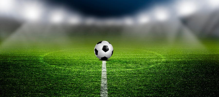Football on football field symbolising the Euros 2024 final