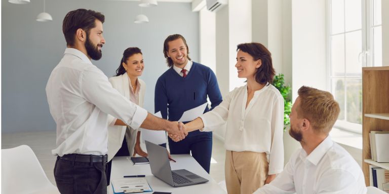 A person has just been hired to the team aided through hr software