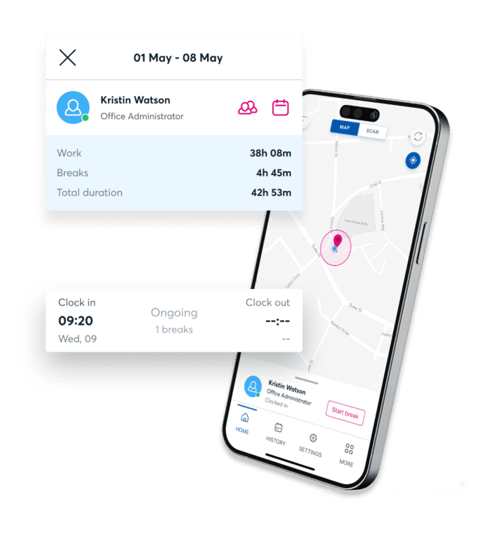 Employee Time Clock Software Clock In App Timesheets BrightHR Employee Time Clock Software Clock In App Timesheets BrightHR