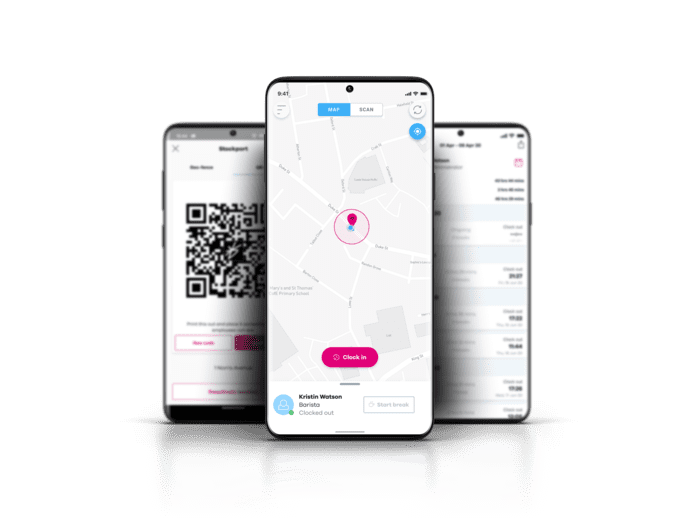 BrightHR software displayed on a phone