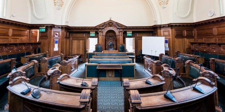 The Irish parliament interior