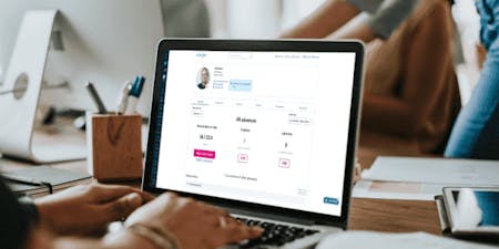 Absence management Image of BrightHR dashboard for absence management