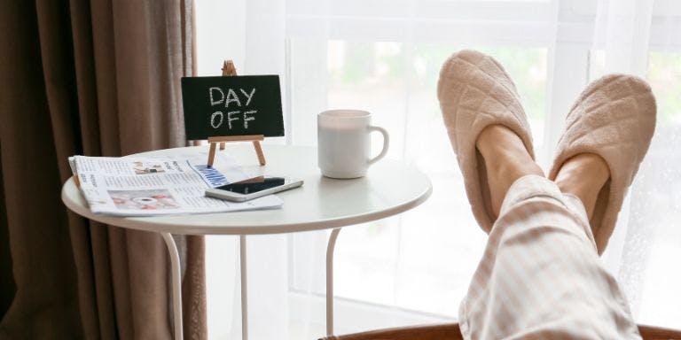 Having a day off on annual leave