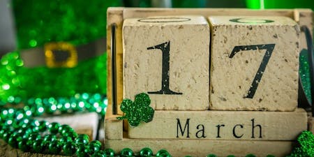 St Patrick Calendar showing the date of St Patrick