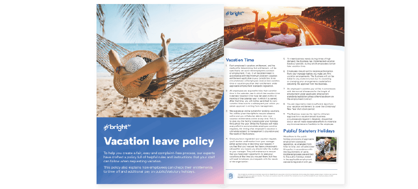 Vacation leave policy image