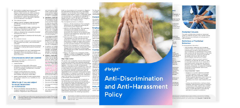 Anti-Discrimination and Anti-Harassment Policy Image