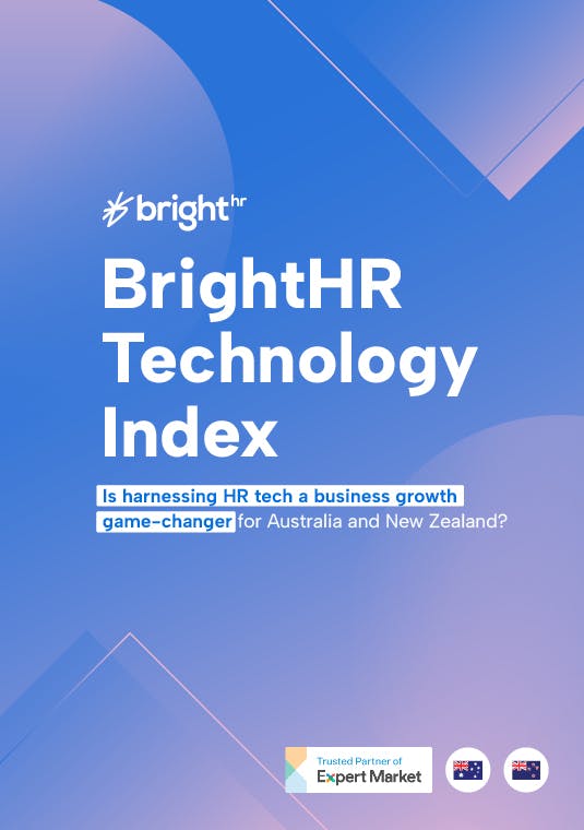 Front cover of BrightHR's technology index