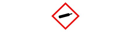 Hazardous Substance Symbols Gas under pressure hazard symbol