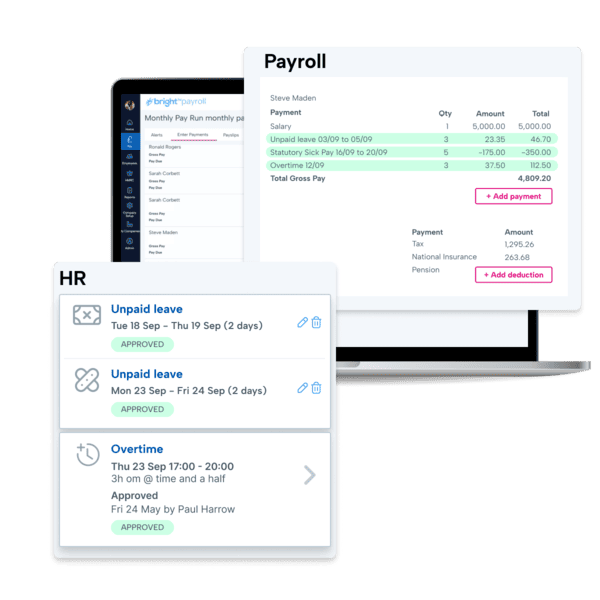 Integrated payroll and HR software Payroll and clock ins