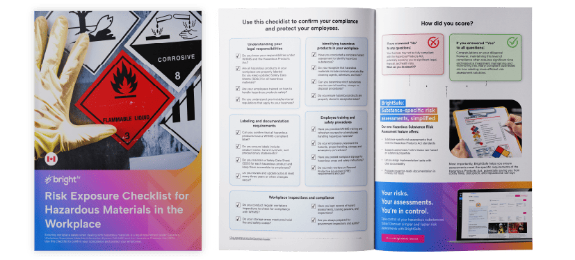 Risk exposure checklist