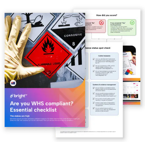 Is your WHS chemical compliance inspection ready?