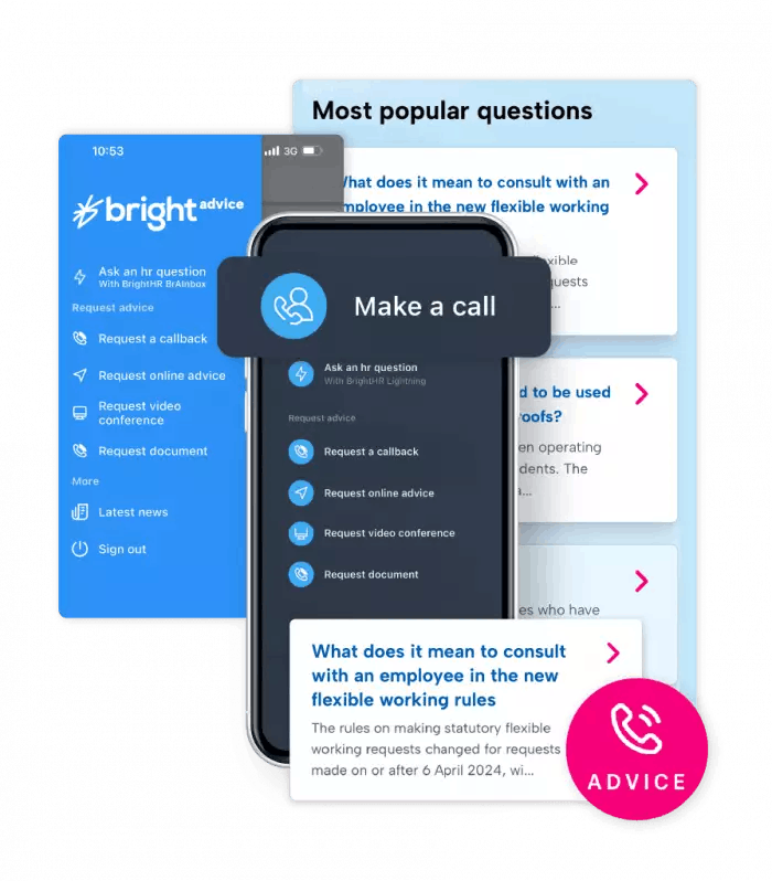 BrightAdvice HR support Advice line for employers