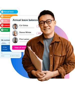 HR for all industries Male business owner holding paperwork