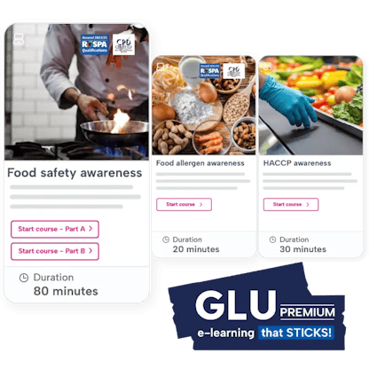 Food Safety Awareness e learning Screenshot of food safety e learning courses