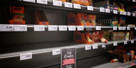 Absenteeism in the workplace Half empty shelves in a shop as an impact to employee absenteeism