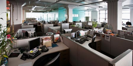Absenteeism in the workplace Empty office due to absenteeism