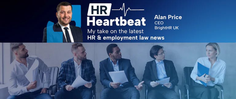 HR Heartbeat: “This is a man’s world”, nobody wants to be the boss, and… Sexism in the workplace represented by several men making a woman feel uncomfortable