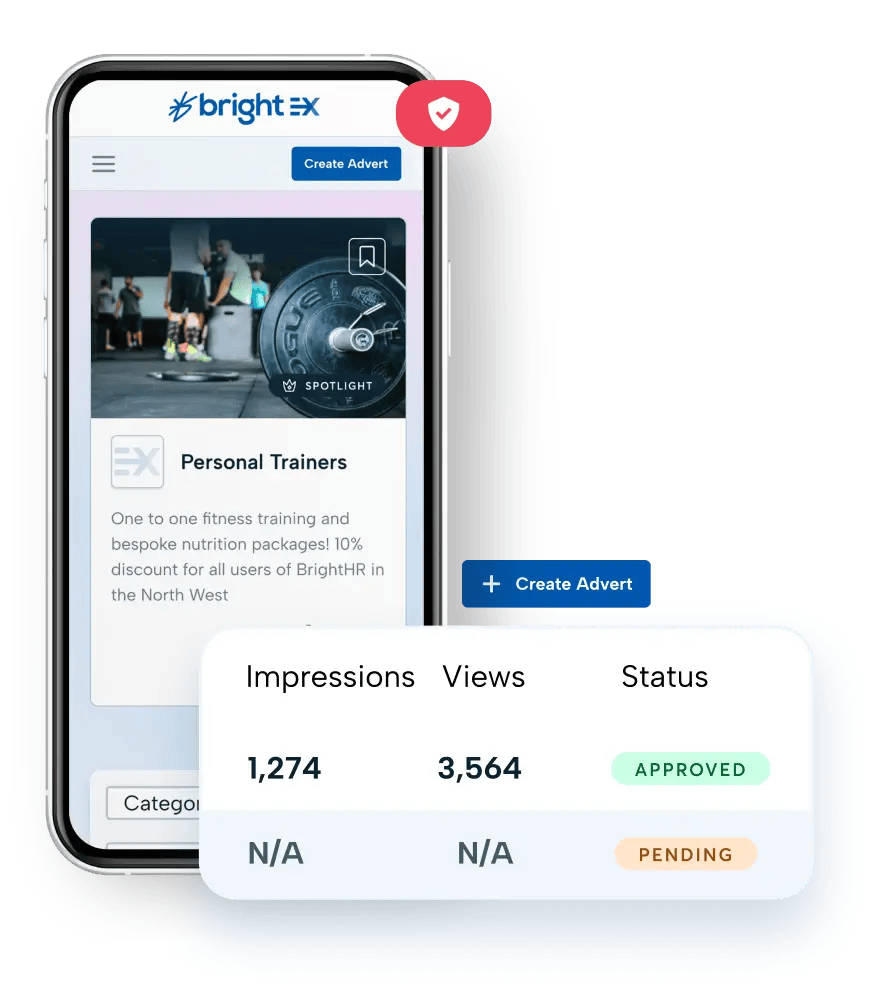 Screenshot of BrightHR's online marketplace