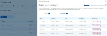 Download employee certificate