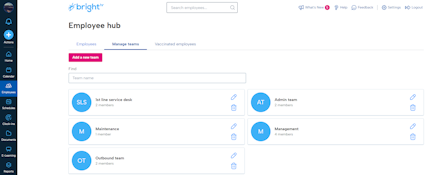 Manage teams