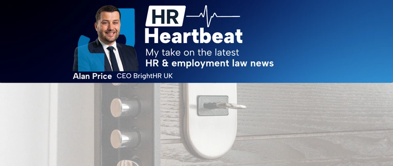 HR Heartbeat blog header with unlocked door