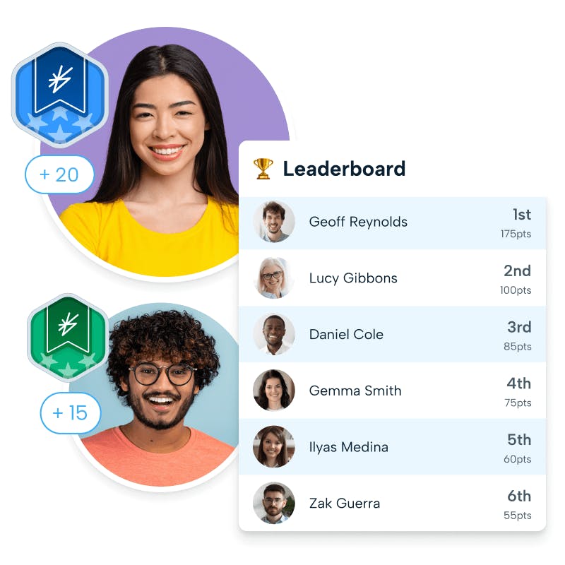 BrightHR employee praise leaderboard